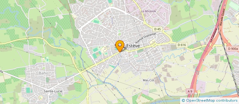 localisation de l'entreprise ETS CASAS à ST ESTEVE