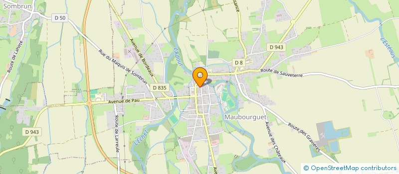 localisation de l'entreprise ETS CASSAGNE à MAUBOURGUET