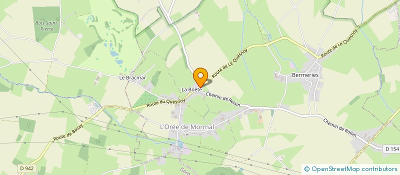 localisation de l'entreprise ETS CASTELEIN à BERMERIES