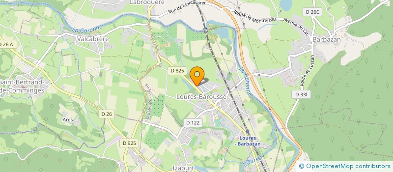 localisation de l'entreprise ETS CASTEX & FILS CHAUFFAGE SANIT ZINGUE  LOURES BAROUSSE