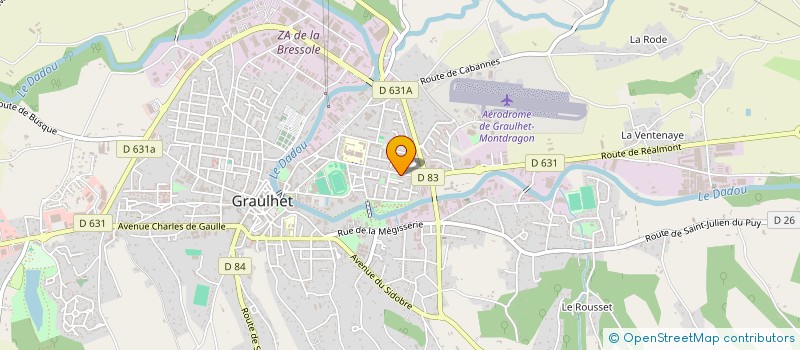 localisation de l'entreprise ETS CAVAILLES à GRAULHET