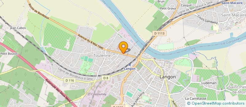 localisation de l'entreprise ETS CAZAUBON à TOULENNE
