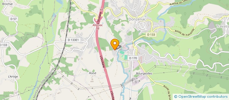 localisation de l'entreprise ETS CENAC  DONZENAC