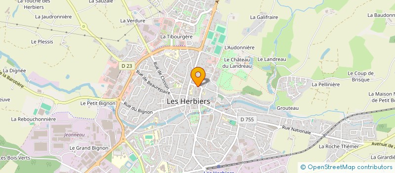 localisation de l'entreprise ETS CENTRE DE GESTION PROCONSEIL à LES HERBIERS