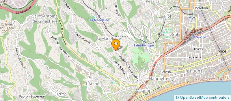 localisation de l'entreprise ETS CEPLAK à NICE