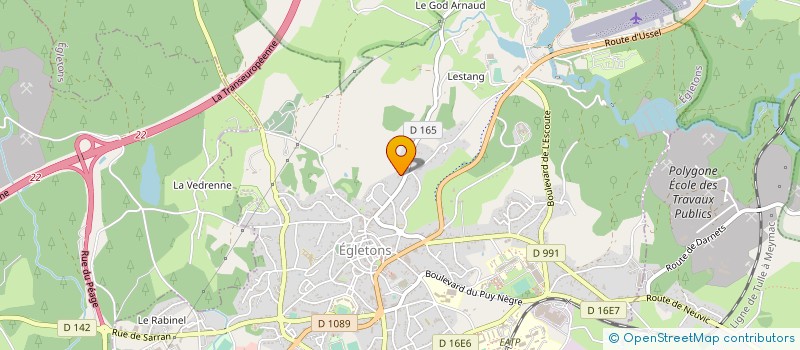 localisation de l'entreprise ETS CEYRAT à EGLETONS