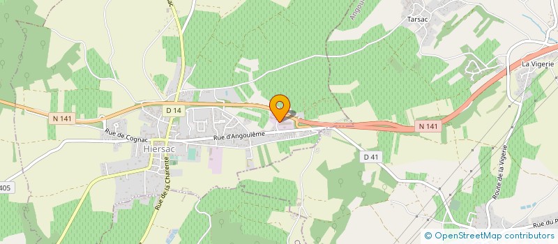 localisation de l'entreprise ETS CHABOT à HIERSAC