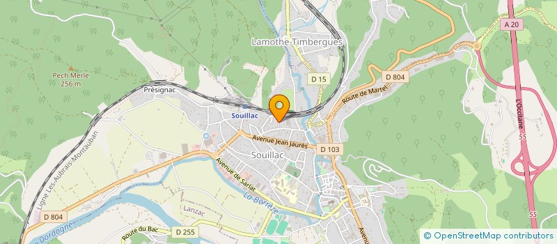 localisation de l'entreprise ETS CHARLES ASSADOURIAN ET FILS à SOUILLAC