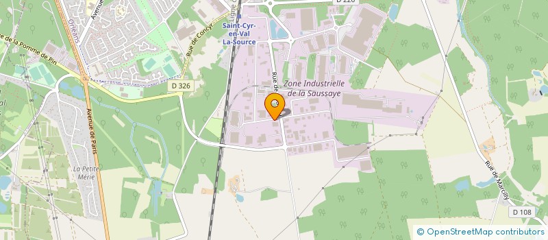 localisation de l'entreprise ETS CHARLES MILLION ET BERNARD MARAIS à SAINT-CYR-EN-VAL