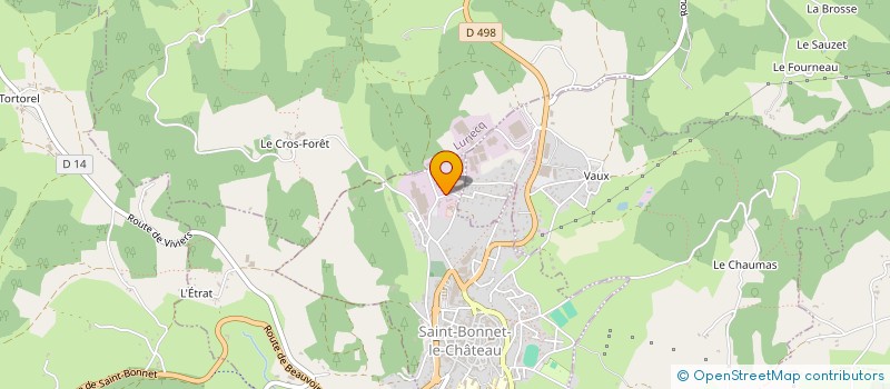 localisation de l'entreprise ETS CHATAING  SAINT-BONNET-LE-CHATEAU