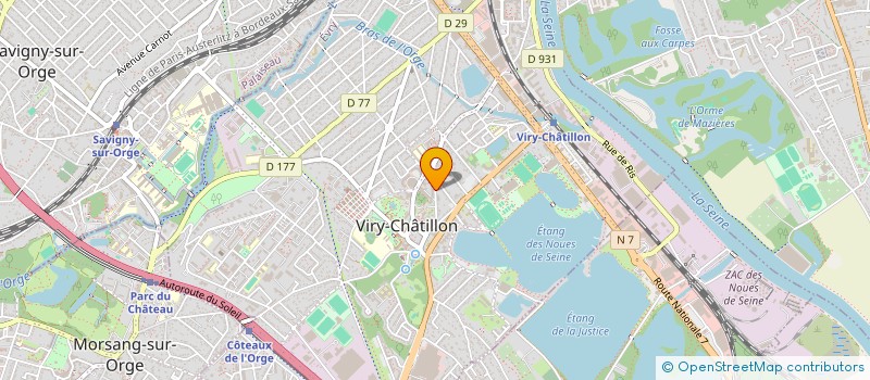localisation de l'entreprise ETS CHATEL à VIRY-CHATILLON
