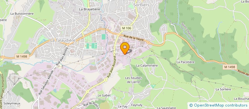 localisation de l'entreprise ETS CHAVOT à SORBIERS