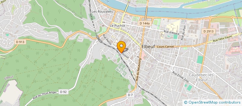 localisation de l'entreprise ETS CHEVALIER ELECTRICITE GENERALE  ELBEUF