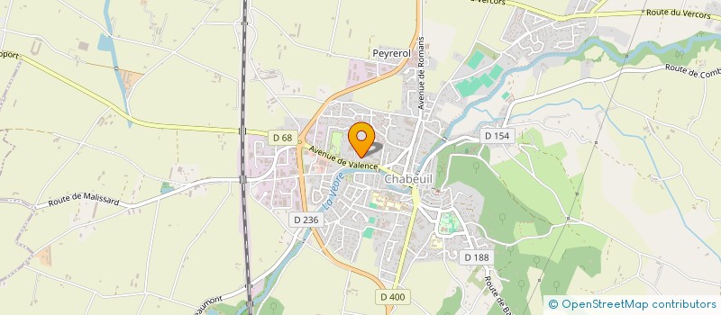 localisation de l'entreprise ETS CHEVALLIER ET CIE à CHABEUIL
