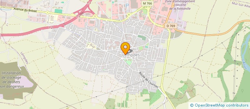 localisation de l'entreprise ETS CHOMET à LEMPDES