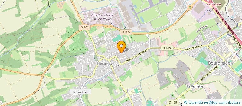 localisation de l'entreprise ETS CHRISTEN SA à HESINGUE