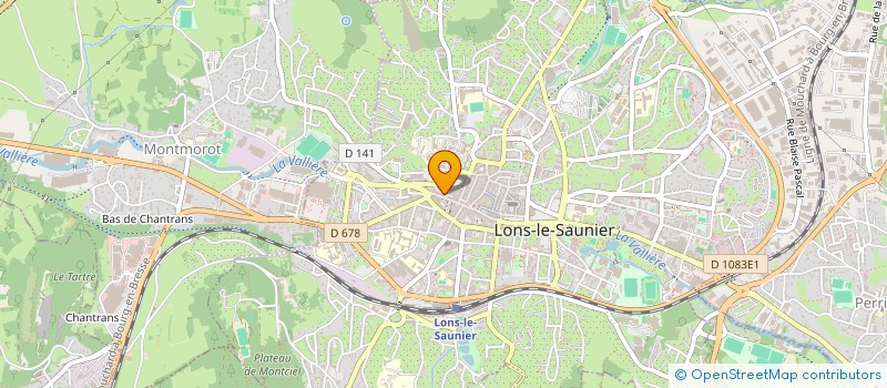 localisation de l'entreprise ETS CHRISTOPHE BOUVRET MON LIT  LONS-LE-SAUNIER