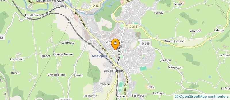 localisation de l'entreprise ETS CINTEX à AMPLEPUIS