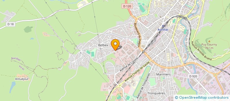 localisation de l'entreprise ETS CIPRIANI ET CIE à AURILLAC