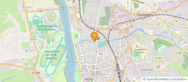 localisation de l'entreprise ETS CLAIR ET PREDHUMEAU à VICHY