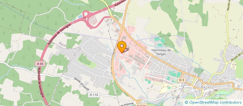 localisation de l'entreprise ETS CLEMENS SARL  BAZAS