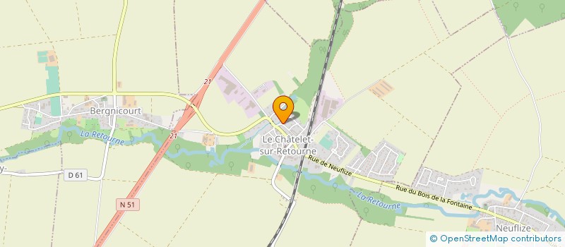 localisation de l'entreprise ETS CLERC ET CIE  LE CHATELET-SUR-RETOURNE