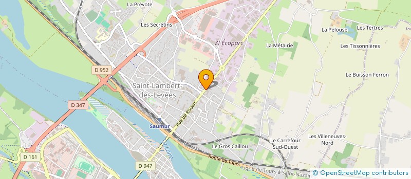 localisation de l'entreprise ETS CLIN à SAUMUR