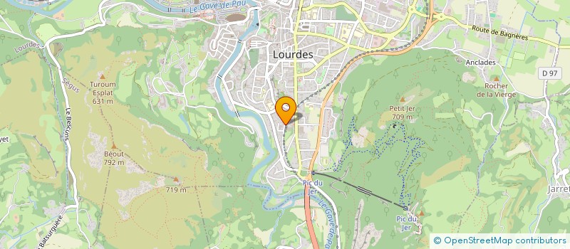 localisation de l'entreprise ETS CLUZEL à LOURDES