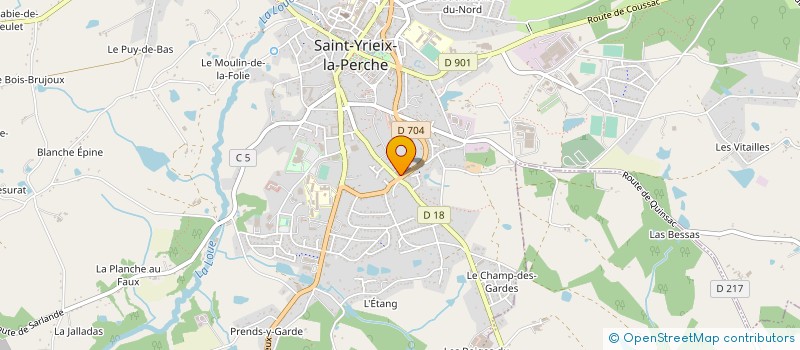 localisation de l'entreprise ETS COINAUD à SAINT-YRIEIX-LA-PERCHE