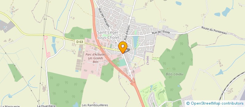 localisation de l'entreprise ETS COLONNIER COIFFARD à SAINT-LEGER-SOUS-CHOLET
