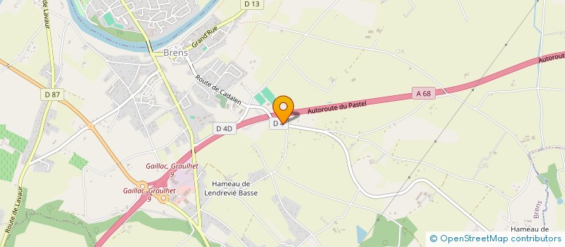 localisation de l'entreprise ETS COMBES à BRENS
