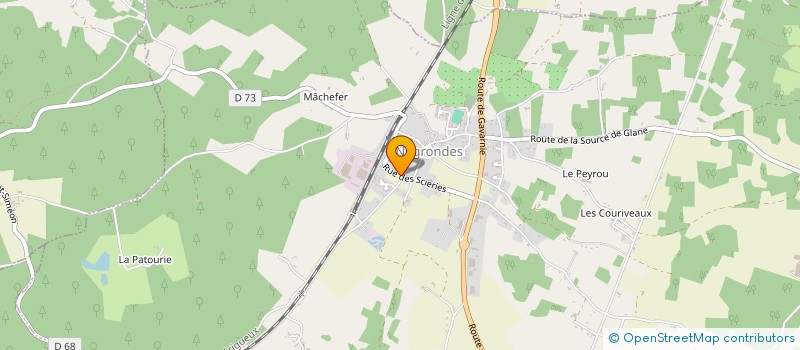 localisation de l'entreprise ETS COMPAGNAUD à NEGRONDES