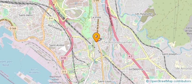 localisation de l'entreprise ETS COTRE à MARSEILLE