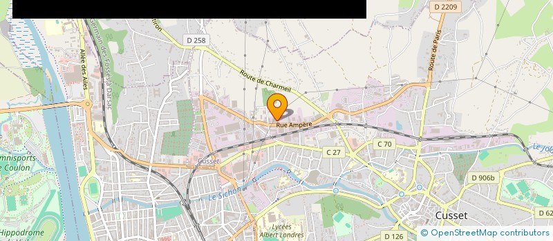 localisation de l'entreprise ETS COTTEL FRERES ET CIE à CUSSET