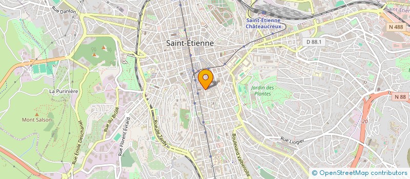 localisation de l'entreprise ETS COURSOL à SAINT-ETIENNE