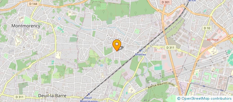 localisation de l'entreprise ETS CROISILLE  GROSLAY