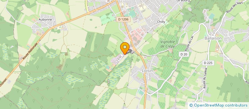 localisation de l'entreprise ETS CROZET à DOUVAINE