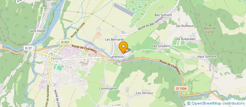 localisation de l'entreprise ETS CROZY  YENNE