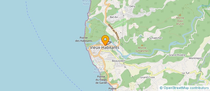 localisation de l'entreprise ETS CURIER SASU à VIEUX-HABITANTS