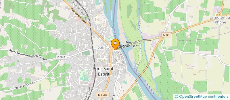 localisation de l'entreprise ETS DALZON à PONT-SAINT-ESPRIT