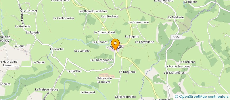 localisation de l'entreprise ETS DANIEL LETONDEUR à COULOUVRAY-BOISBENATRE