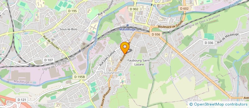 localisation de l'entreprise ETS DARCHEVILLE LARDEUR  LOUVROIL