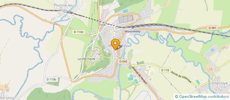 localisation de l'entreprise ETS DAUNE HABARU SARL à MONTMEDY