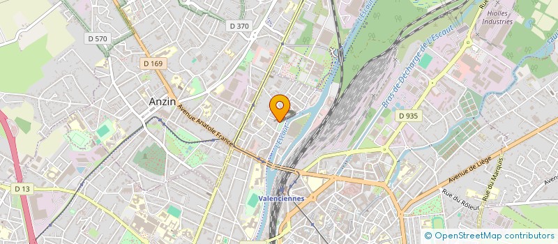 localisation de l'entreprise ETS DEFOORT MATERIEL HOTELIER à VALENCIENNES