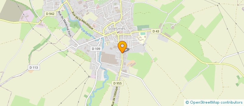 localisation de l'entreprise ETS DEGRAVE BRASSERIE ABBAYE  SOLESMES