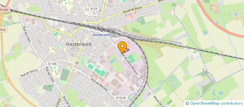 localisation de l'entreprise ETS DEKNUDT BERNARD à HAZEBROUCK