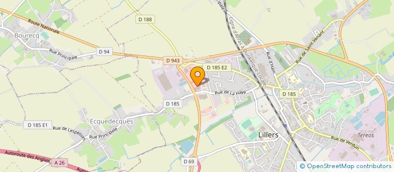 localisation de l'entreprise ETS DELANNOY SARL à LILLERS