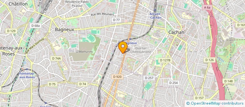 localisation de l'entreprise ETS DELAPORTE  BAGNEUX