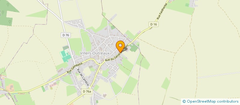 localisation de l'entreprise ETS DELERS ET FILS  VILLERS-OUTREAUX