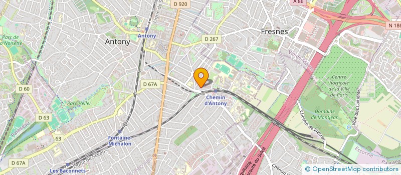 localisation de l'entreprise ETS DELIGNY SARL à ANTONY